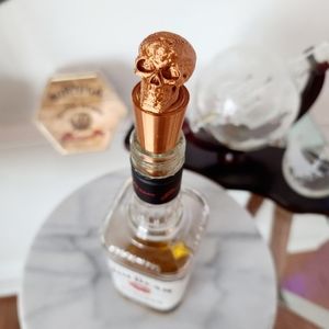 New Copper skull wine beer bourbon bottle stopper